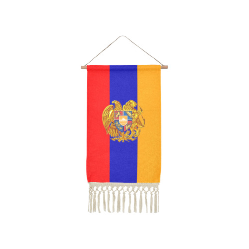 Armenian Flag Linen Hanging Poster