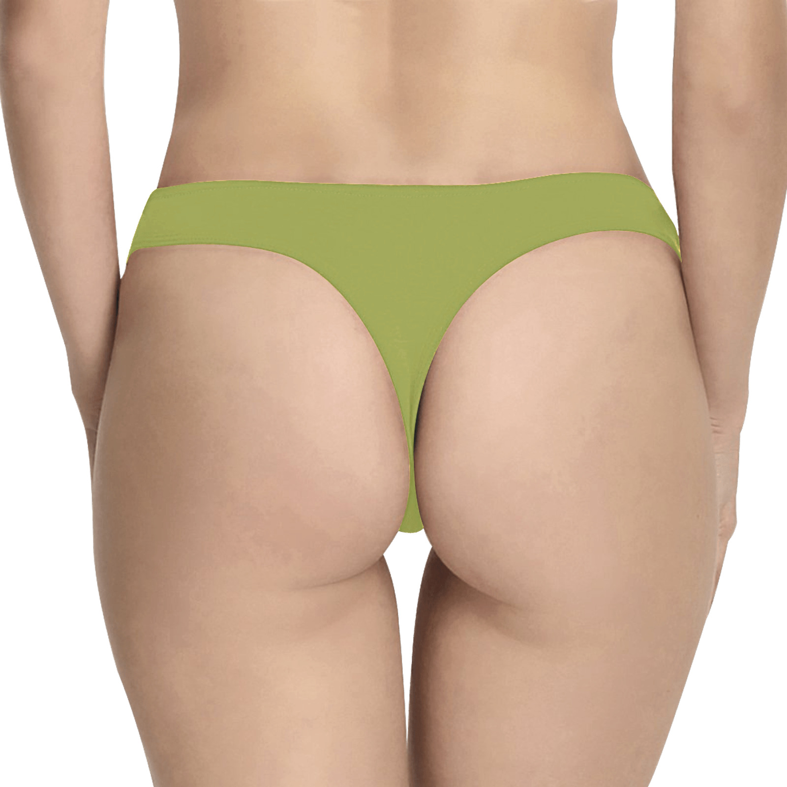 GREEN Women's All Over Print Thongs (Model L30)