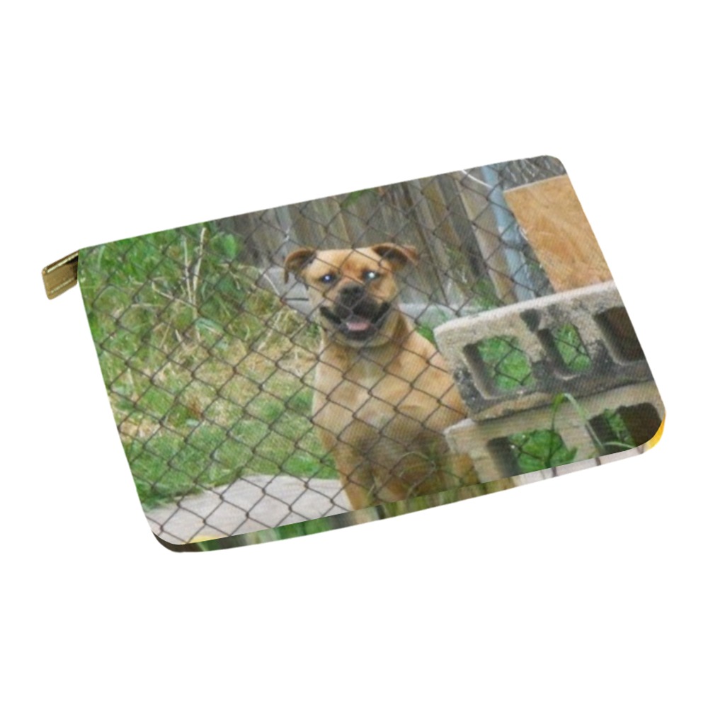 A Smiling Dog Carry-All Pouch 12.5''x8.5''