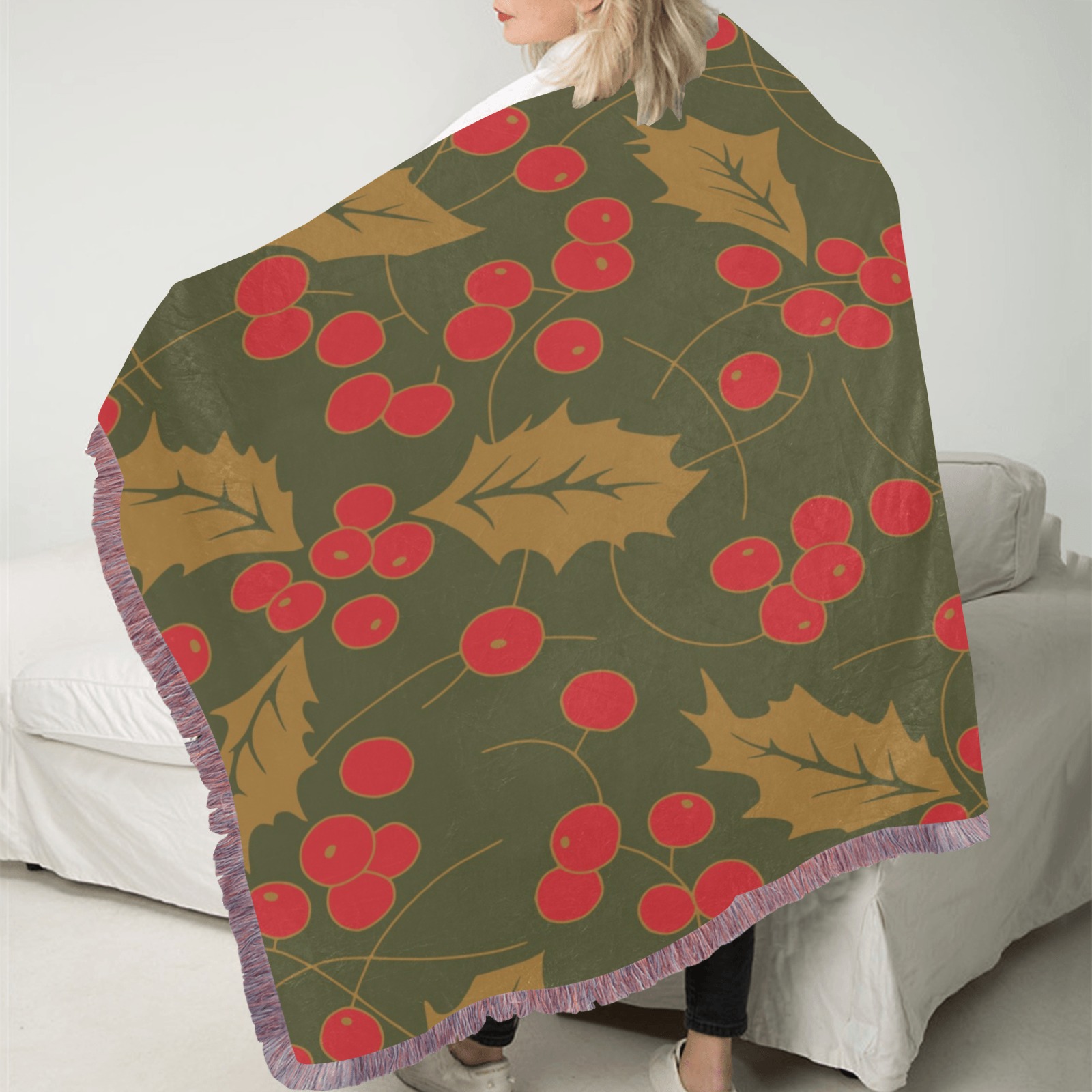 Blanket Ultra-Soft Fringe Blanket 50"x60" (Mixed Pink)