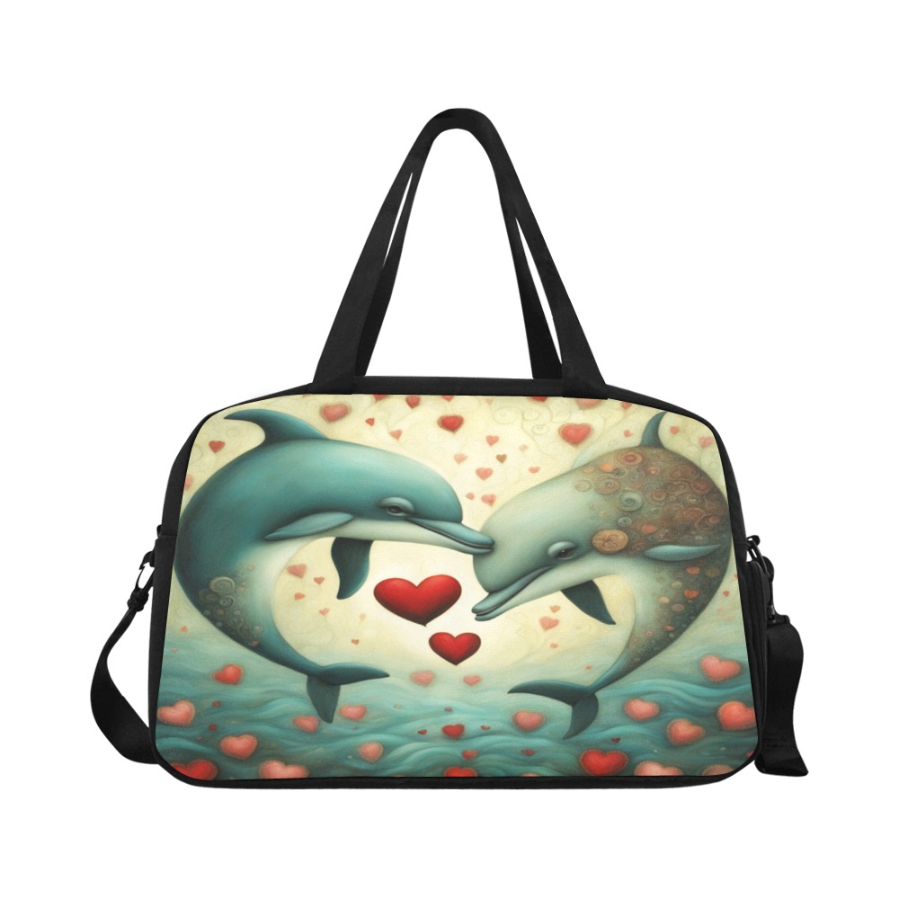 Dolphin Love 2 Fitness Handbag (Model 1671)