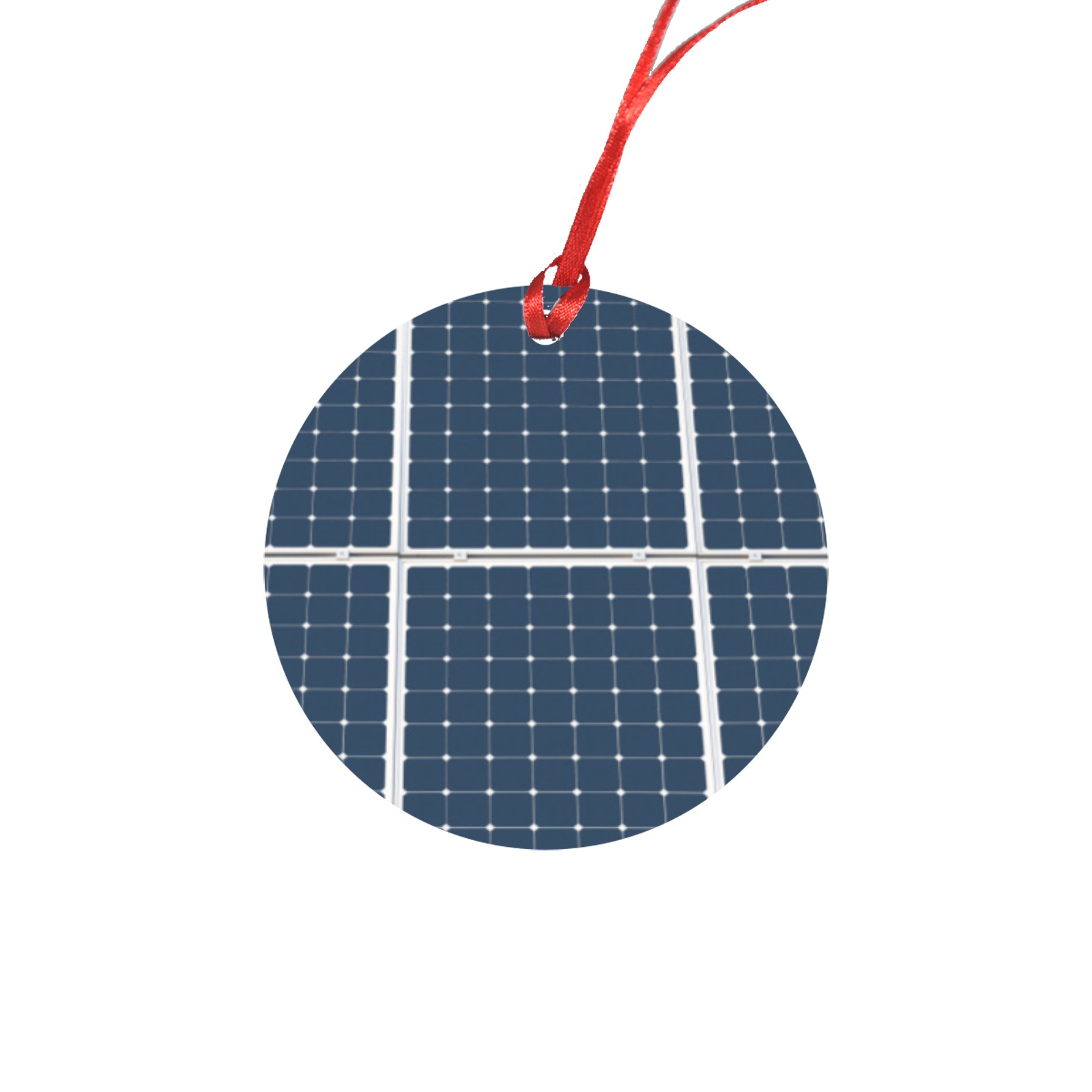 Solar Technology Power Panel Image Photovoltaic Round Ornament