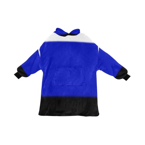 White, Dark Blue and Black Ombre