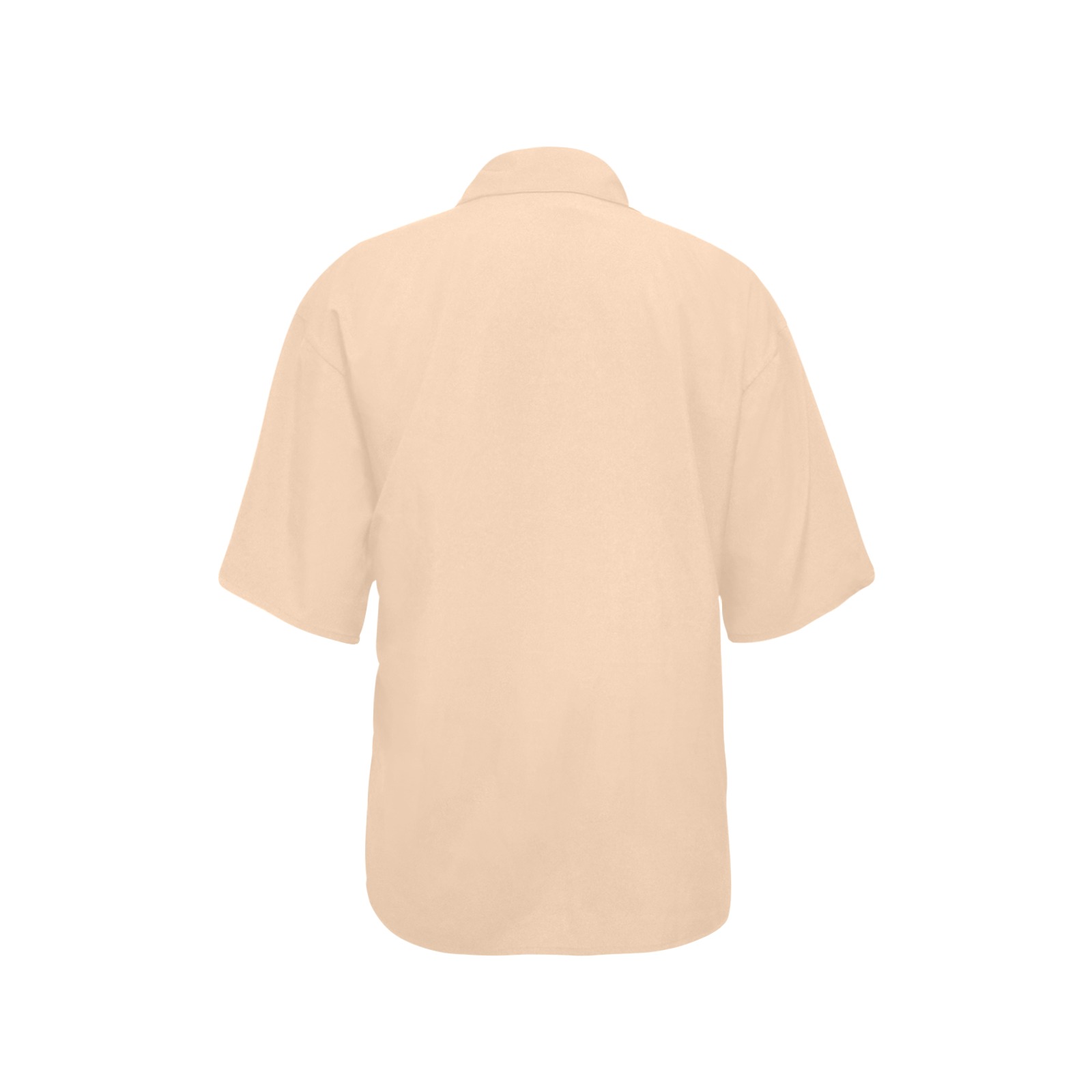 color peach puff All Over Print Hawaiian Shirt for Women (Model T58)
