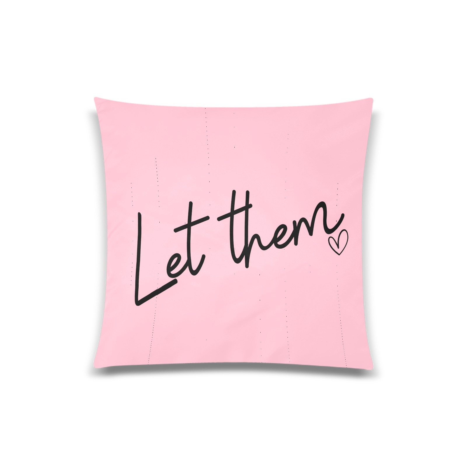 Let them back black Custom Zippered Pillow Case 20"x20"(Twin Sides)