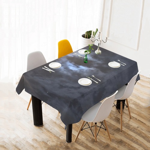 Mystic Moon Collection Cotton Linen Tablecloth 52"x 70"