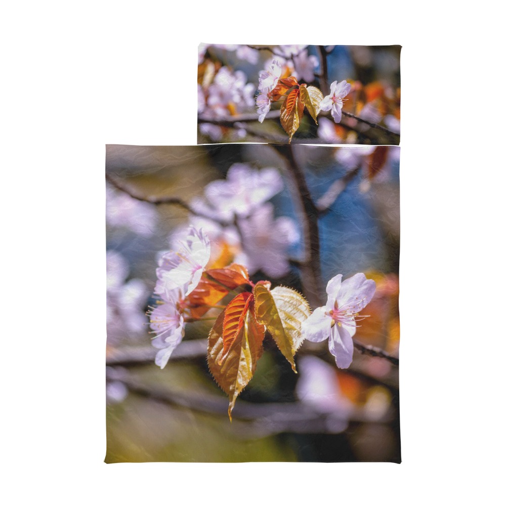 sakura tree flower flora spring blossom cherry Kids' Sleeping Bag