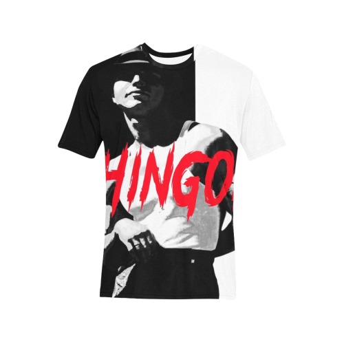 chingon Men's All Over Print T-Shirt (Random Design Neck) (Model T63)
