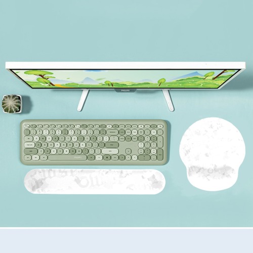 DeepVsleevespng Keyboard Mouse Pad Set with Wrist Rest Support