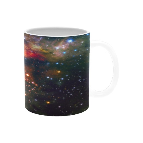 Colourful galaxy in outer space. Elements of this image furnished by NASA. Mug White Mug(11OZ)