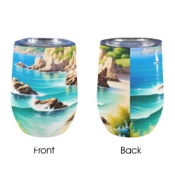 Seaside Serenity 12oz Wine Tumbler