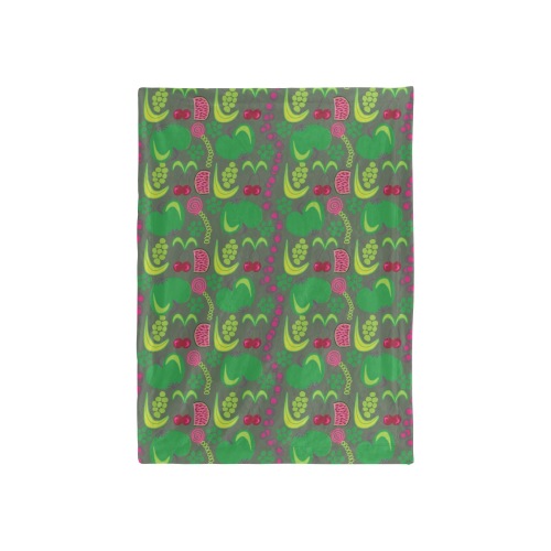 Green&Fruity Pattern Baby Blanket 40"x50"