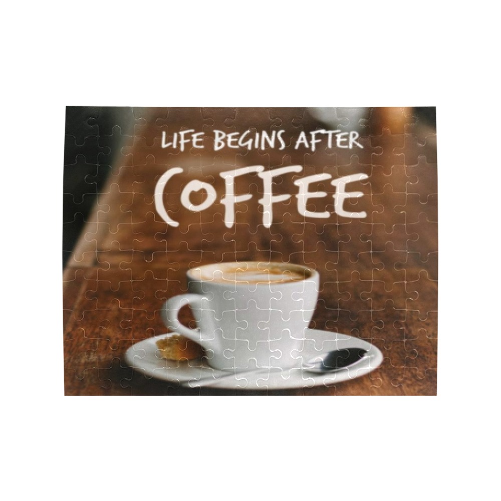 COFFEE Rectangle Jigsaw Puzzle (Set of 110 Pieces)