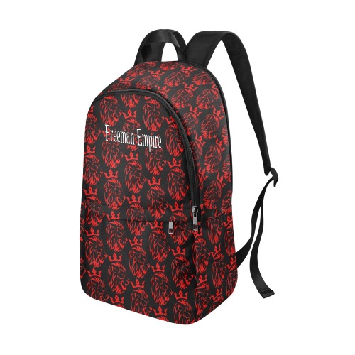 Freeman Empire Bookbag (Black & Red) Fabric Backpack for Adult (Model 1659)