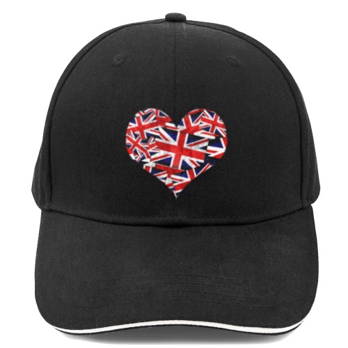 UK British Flags Heart