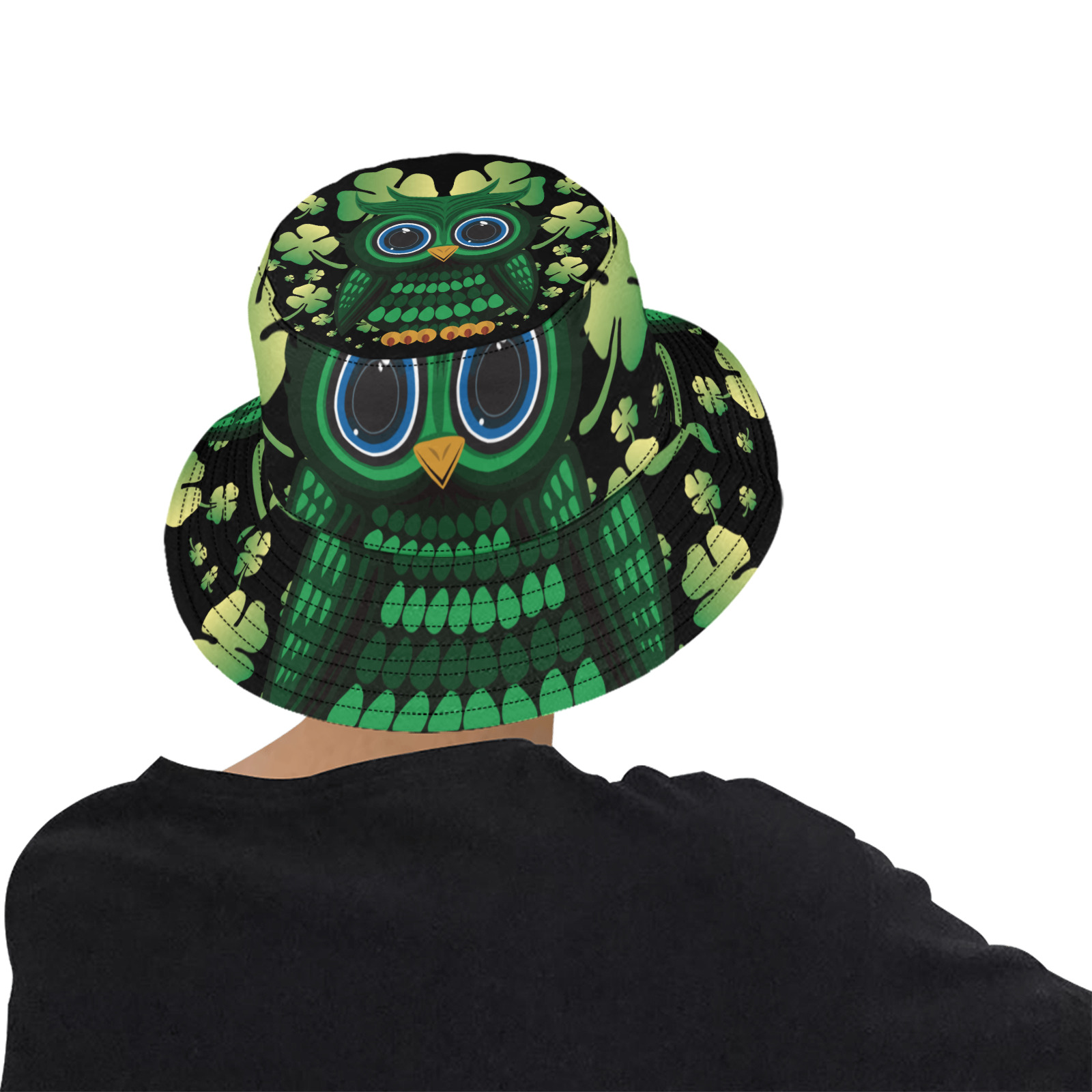 Saint Patrick's Owl Unisex Summer Bucket Hat