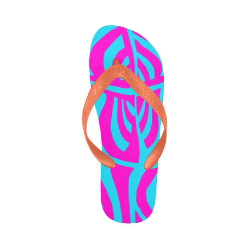 aaa pink lb Flip Flops for Men/Women (Model 040)