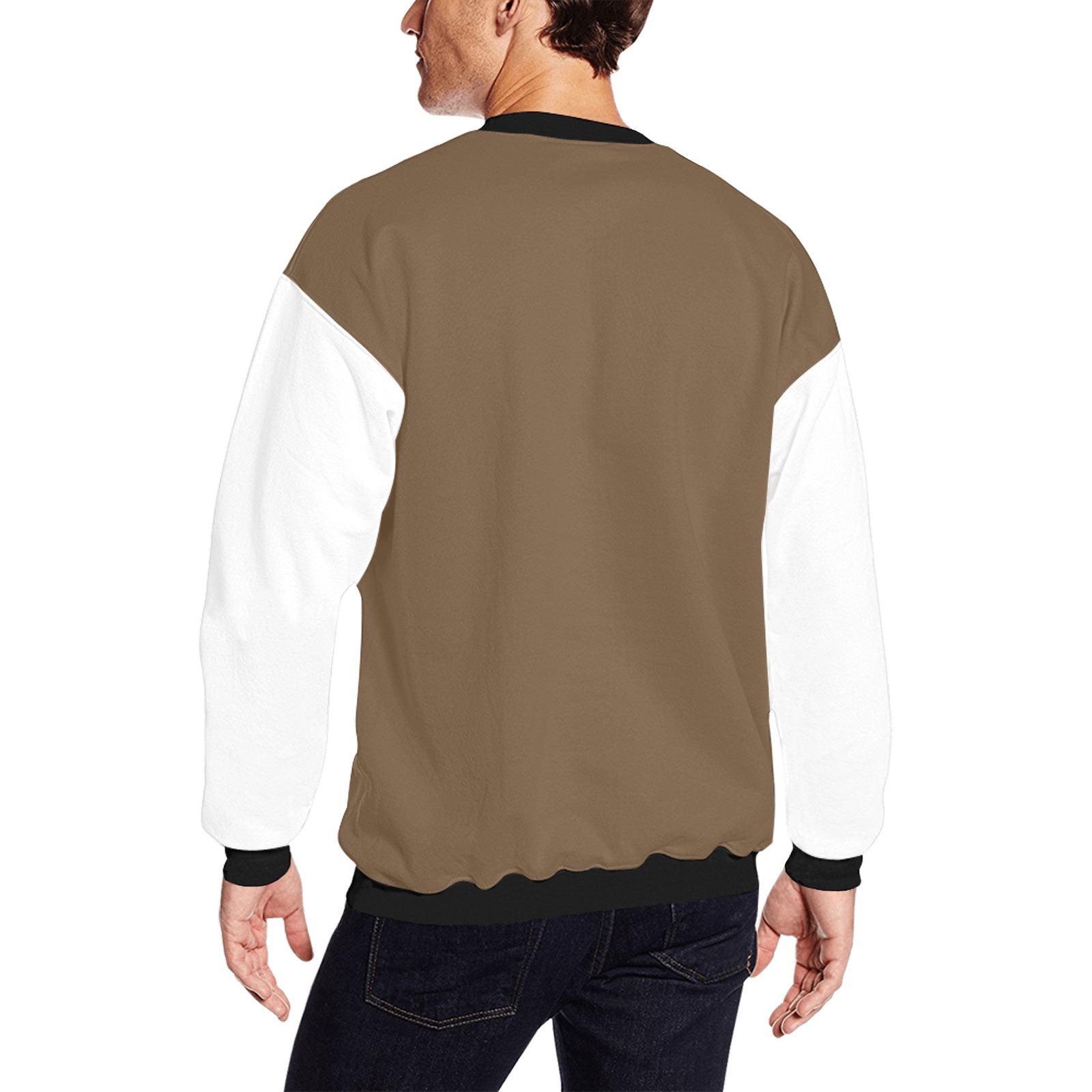 GYM GUY Men's Oversized Fleece Crew Sweatshirt (Model H18)