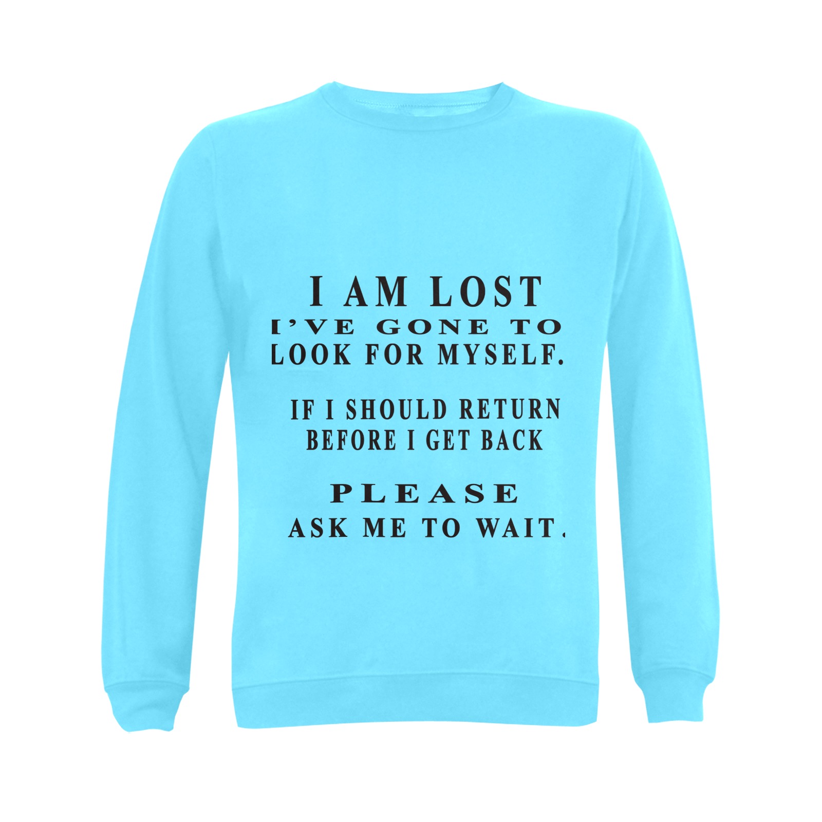 I AM LOST Gildan Crewneck Sweatshirt(NEW) (Model H01)