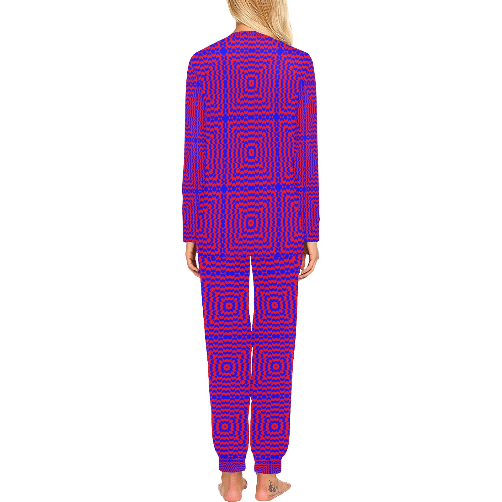 pattern (4) Women's All Over Print Pajama Set