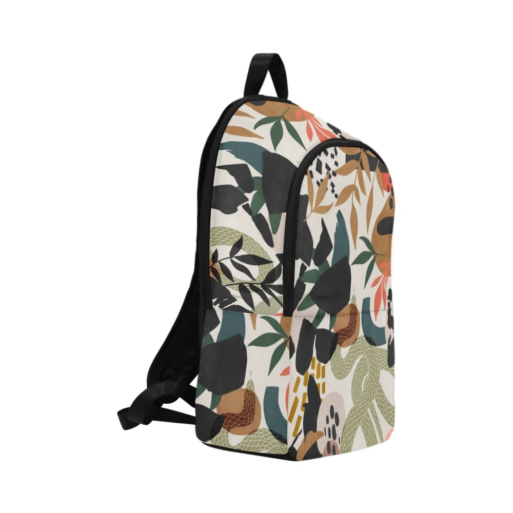 Abstract snakes shapes nature 63 Fabric Backpack for Adult (Model 1659)
