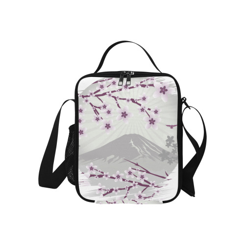Lavender Blossom All Over Print Crossbody Lunch Bag for Kids (Model 1722)