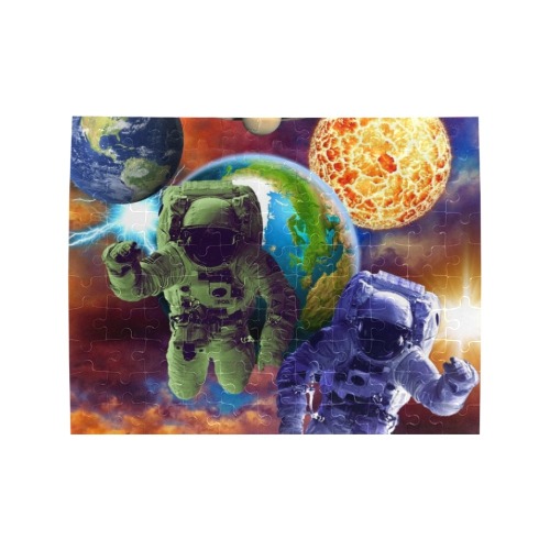 CLOUDS 12 ASTRONAUT Rectangle Jigsaw Puzzle (Set of 110 Pieces)