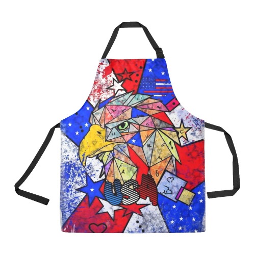 USA 4th july by Nico Bielow All Over Print Apron