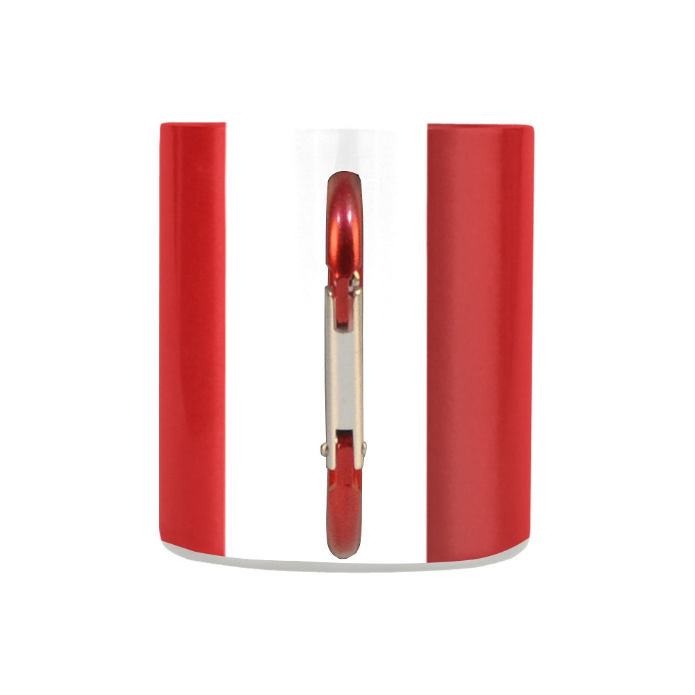Red White Stripes Classic Insulated Mug(10.3OZ)