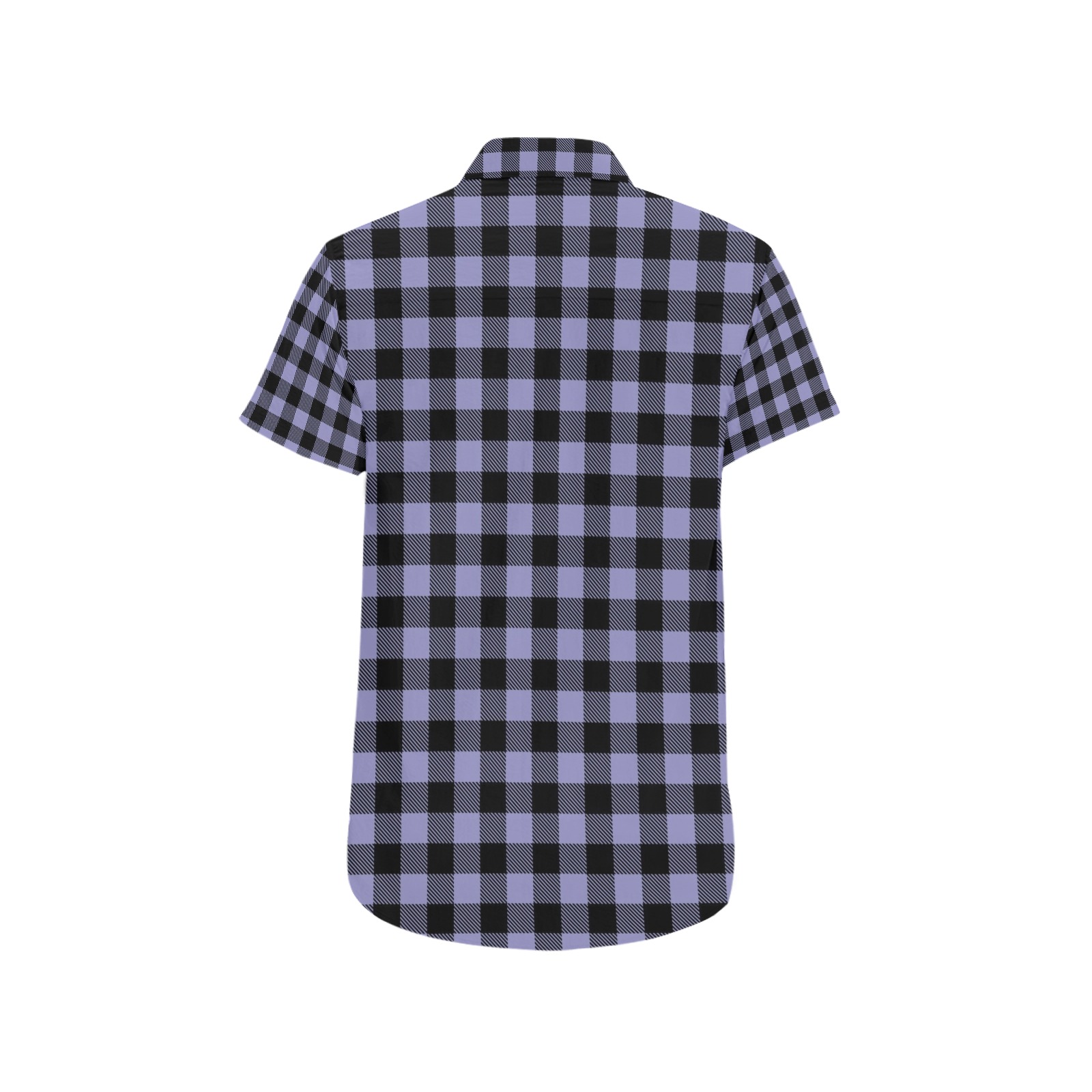 Buffalo Print - Gray and Black Men's All Over Print Short Sleeve Shirt (Model T53)