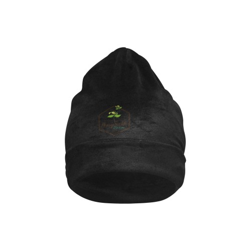 Black Beanie Collection All Over Print Beanie for Adults