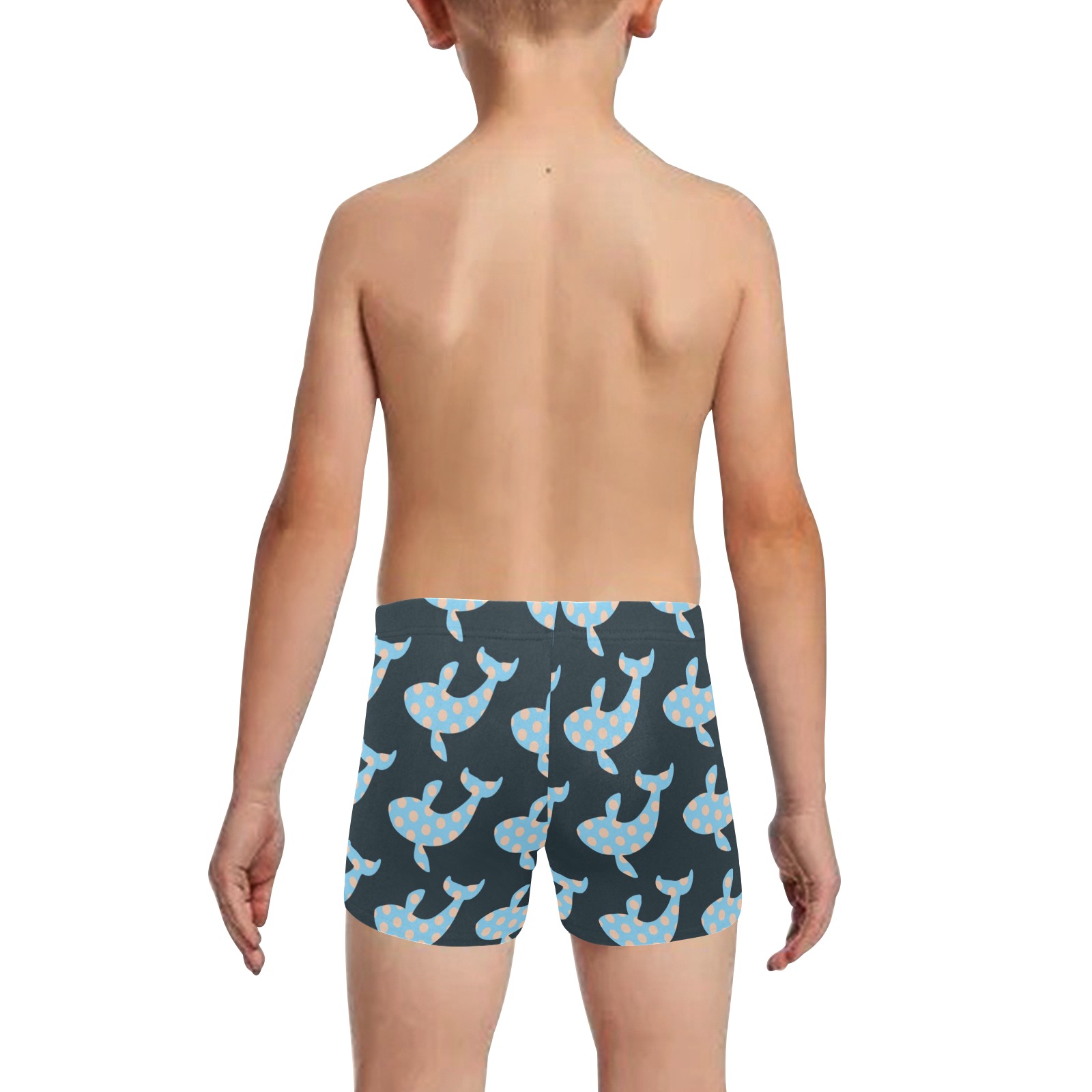 Whales Little Boys' Swimming Trunks (Model L57)