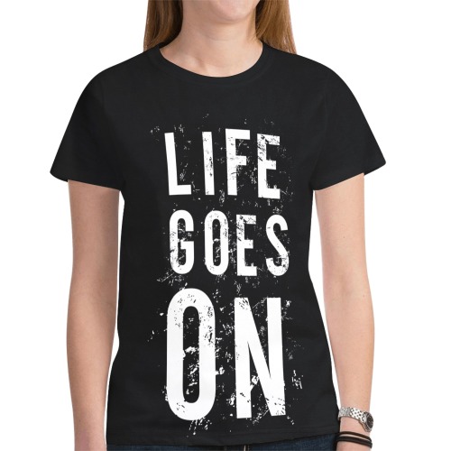 Life New All Over Print T-shirt for Women (Model T45)