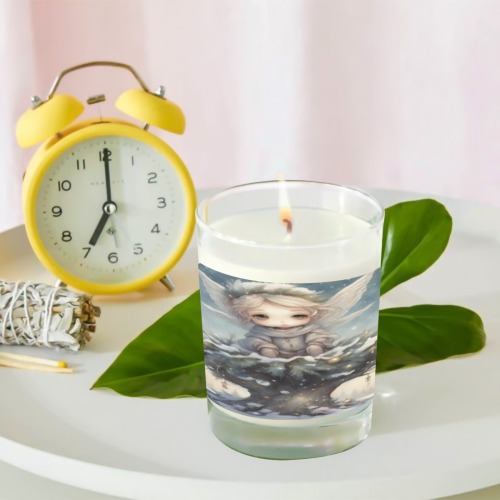 Little Christmas Angel Transparent Candle Cup (Jasmine)