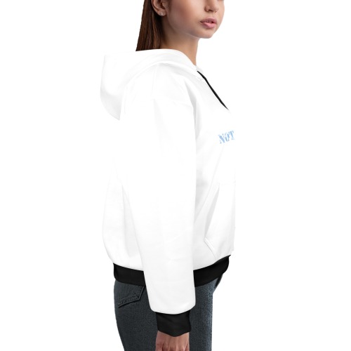 Violence Not The Answer Gun B&W Women's All Over Print Hoodie (Model H61)