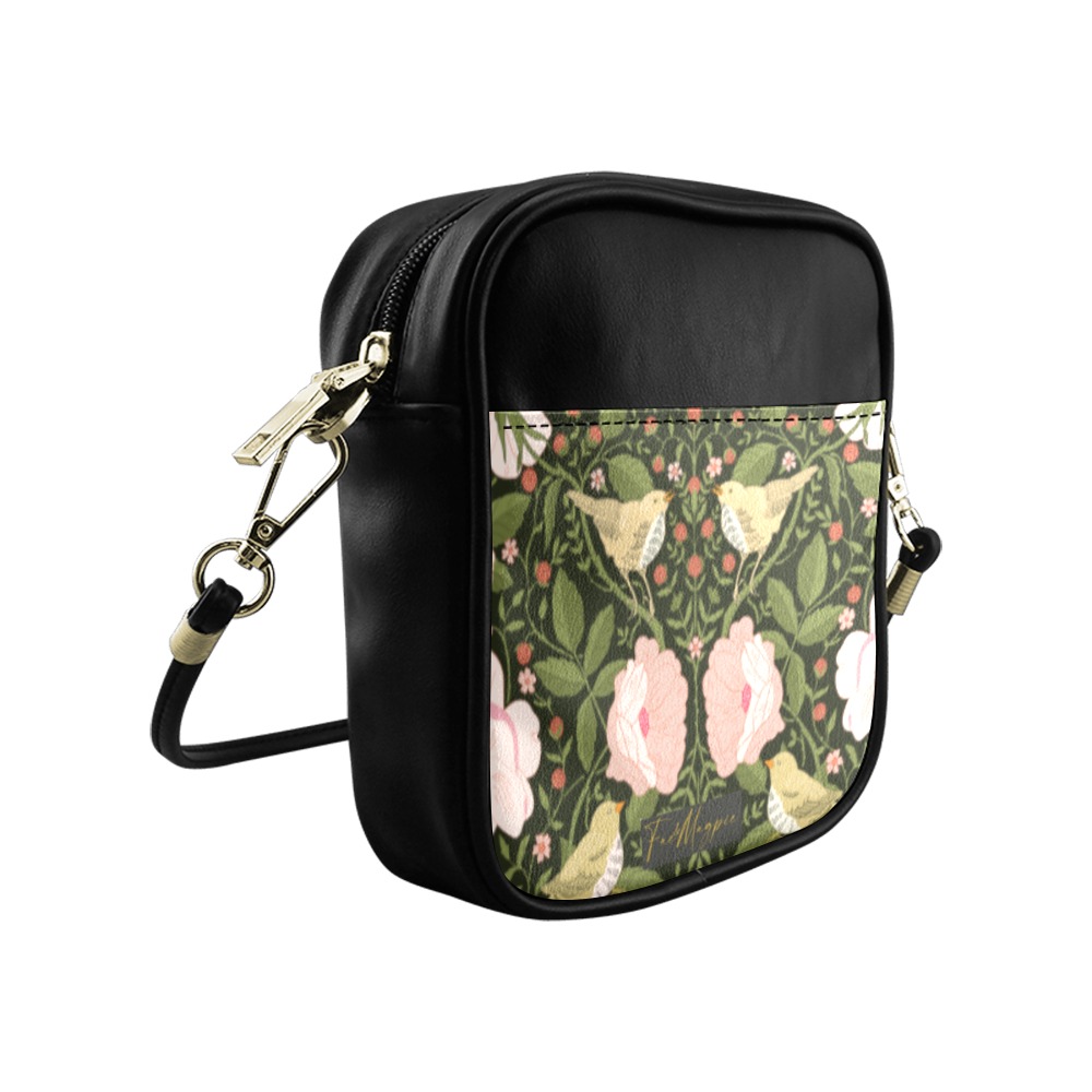 Birds and Flowers Ladies Sling Bag Sling Bag (Model 1627)