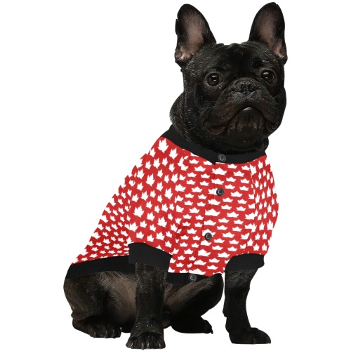 Cute Canada Dog Shirts Pet Dog Round Neck Shirt