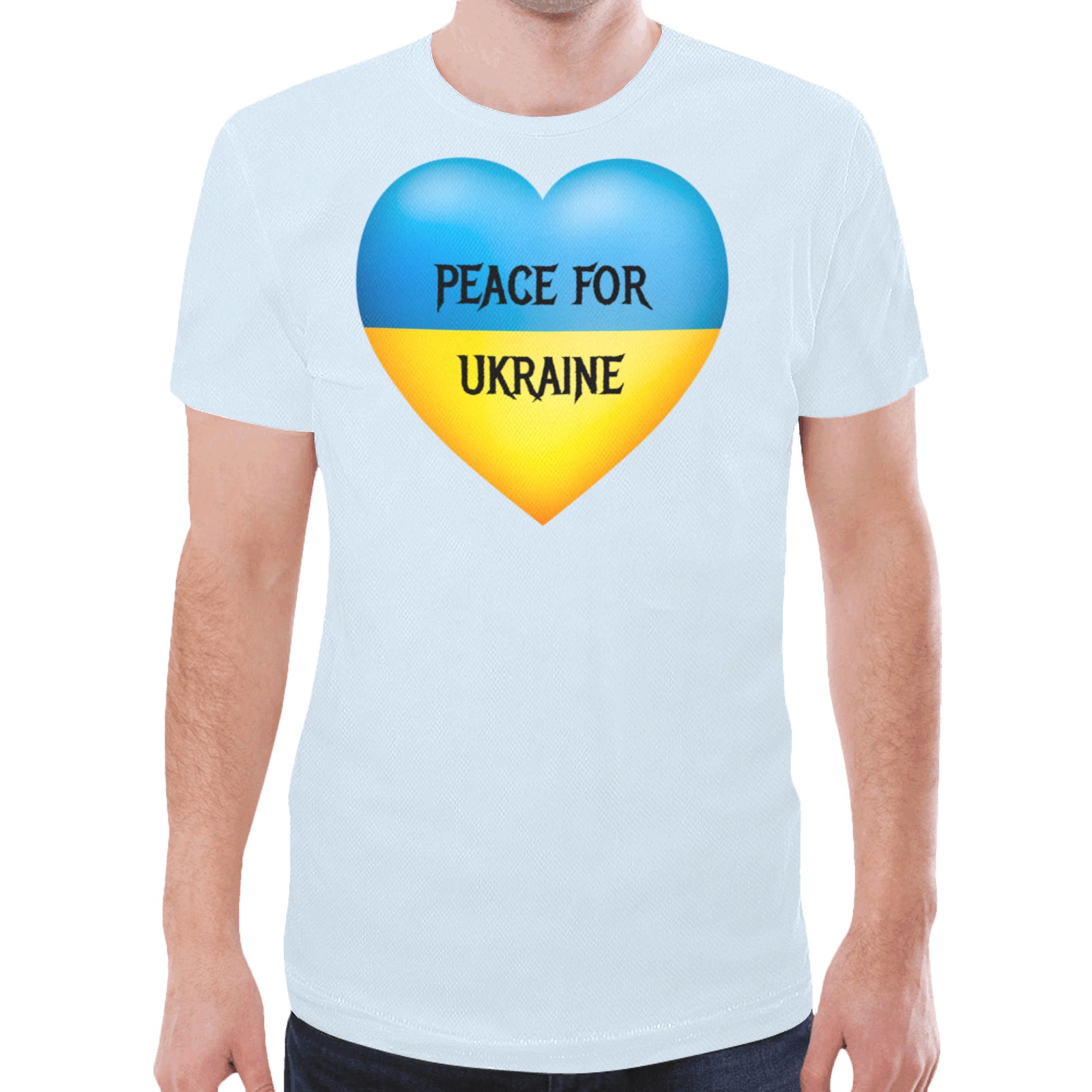 Peace For Ukraine New All Over Print T-shirt for Men (Model T45)