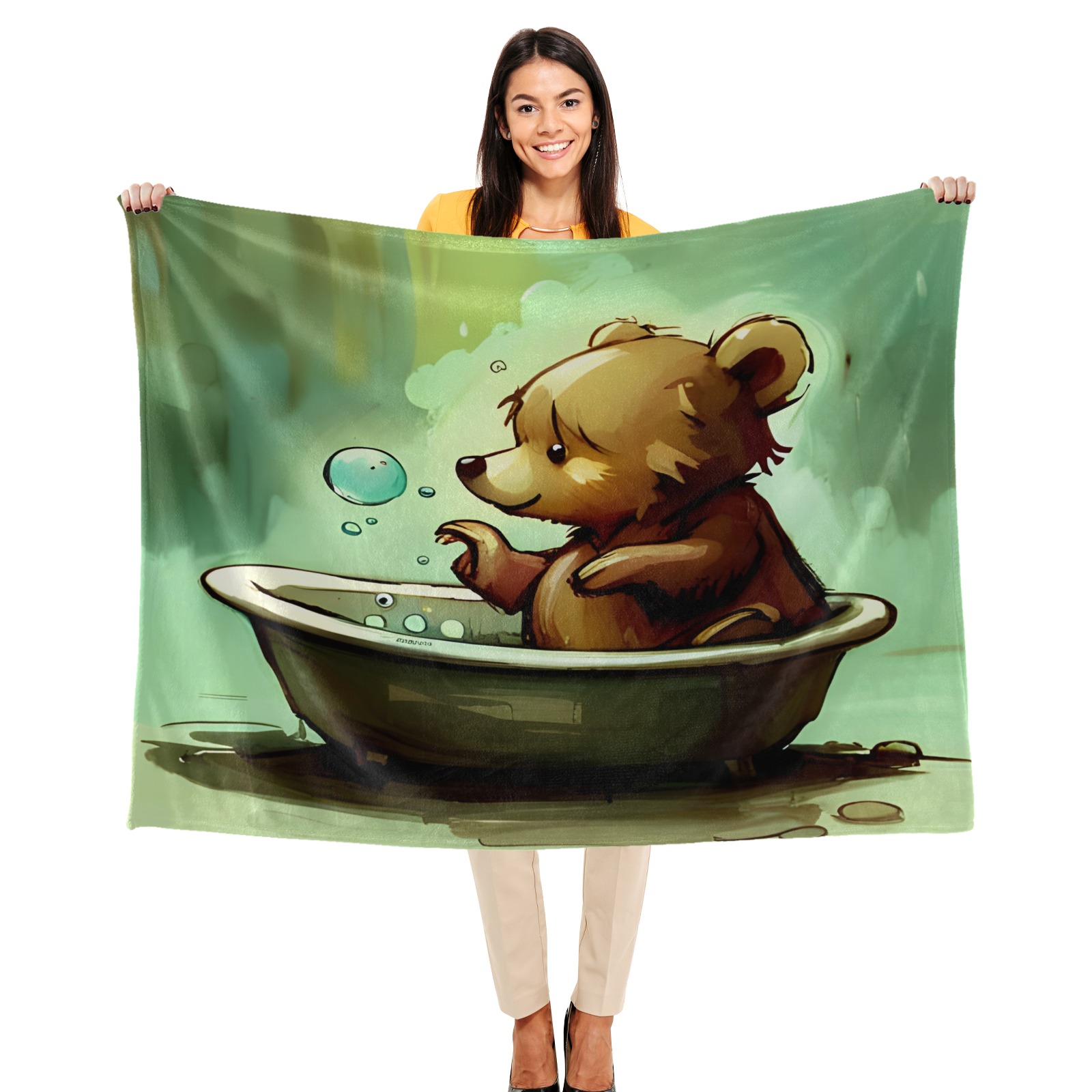 Little Bears 6 Ultra-Soft Micro Fleece Blanket 50"x40"