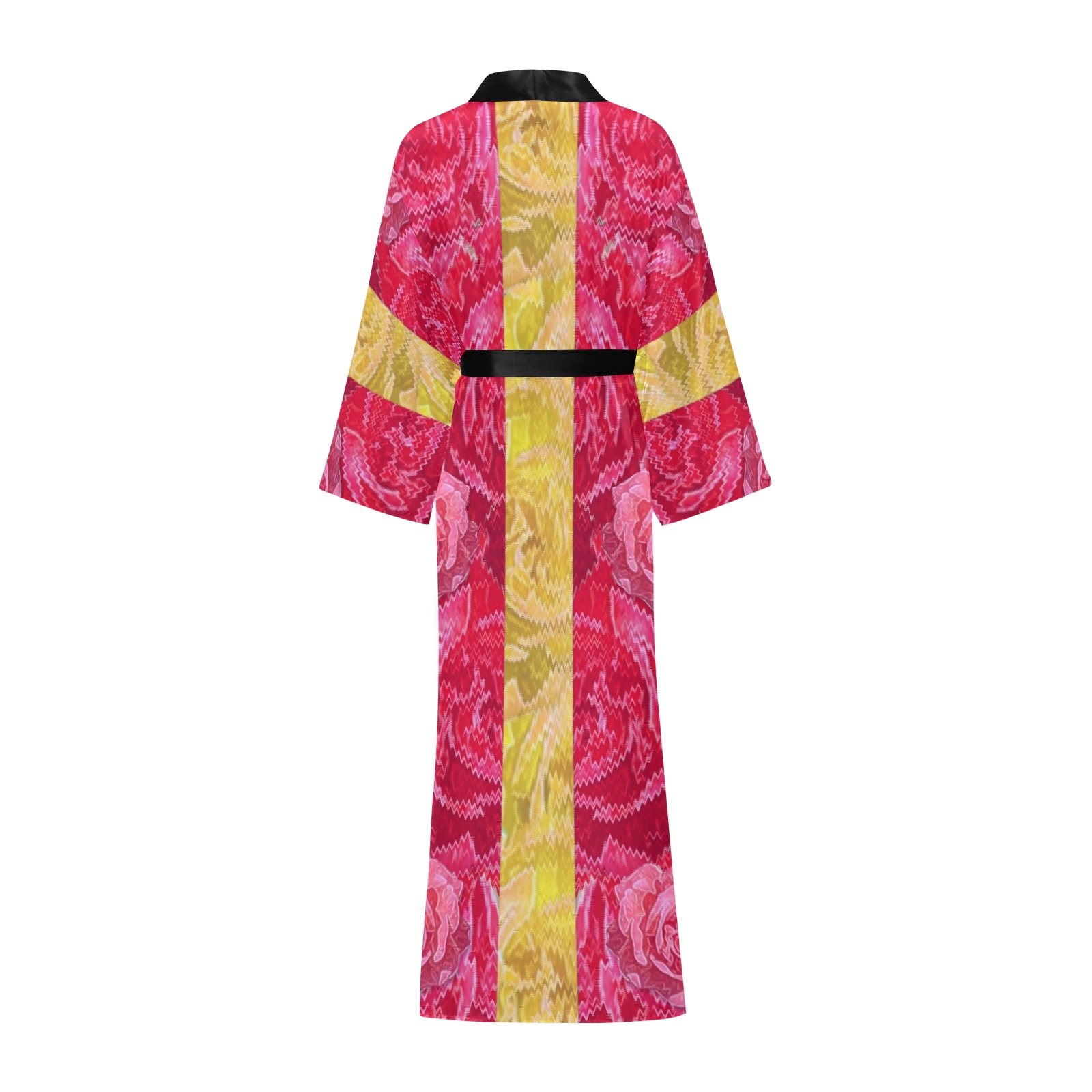 Rose and roses and another rose Long Kimono Robe