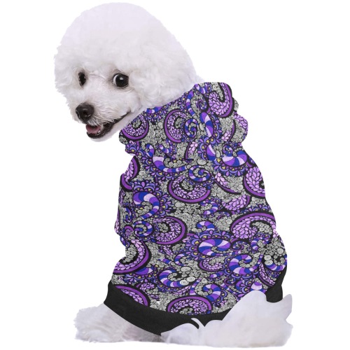 Purple Pulse Pet Dog Hoodie