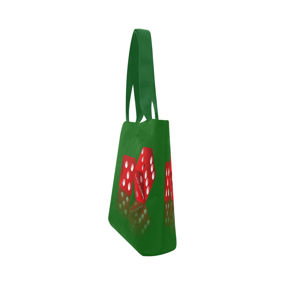 Las Vegas Craps Dice Canvas Tote Bag (Model 1657)