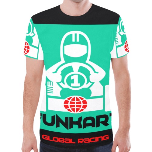Funkart Aqua All Over Print New All Over Print T-shirt for Men (Model T45)