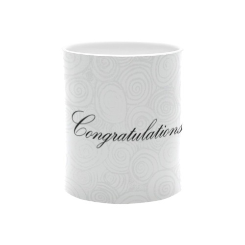 Congratulations Swirls White Mug(11OZ)