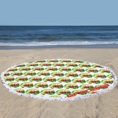 Nutmeg mat Circular Beach Shawl Towel 59"x 59"