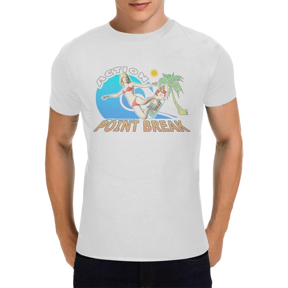 Action - Point Break Men's T-Shirt in USA Size (Front Printing Only)