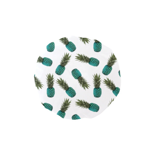 pinapples teal Shower Cap