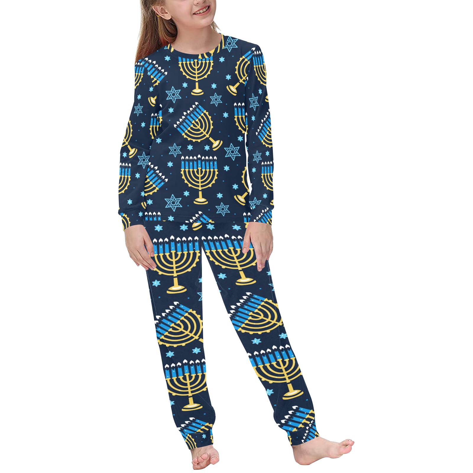 Cute Hanukkah Kids Pajamas Kids' All Over Print Pajama Set