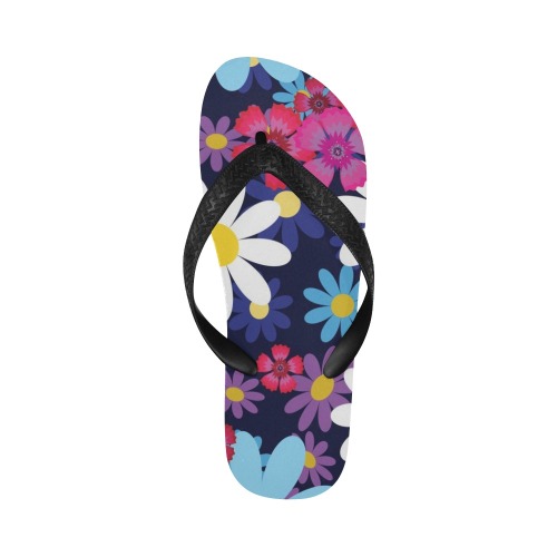 Hippy Flower Power #2 Flip Flops for Men/Women (Model 040)