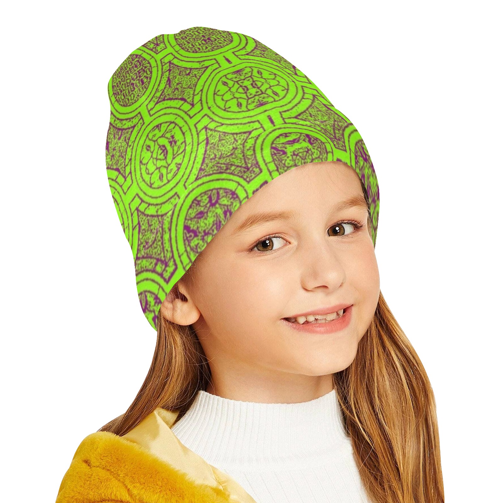 AFRICAN PRINT PATTERN 2 All Over Print Beanie for Kids